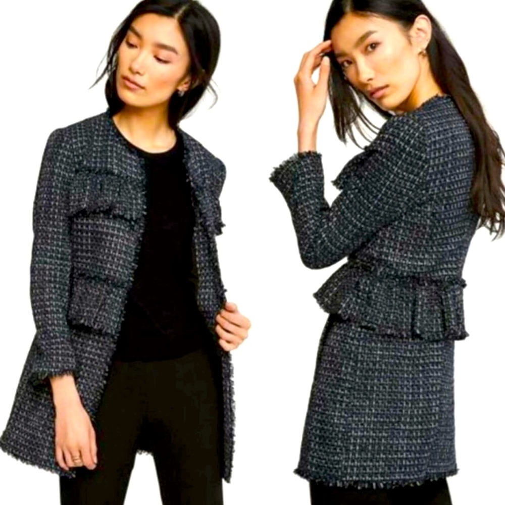 Ann Taylor Petite Tweed Coat